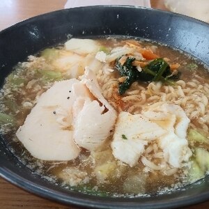 具沢山でいただきます☆濃厚野菜味噌ラーメン